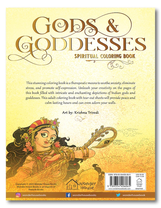 Sample content 5_Gods and Goddesses - Spiritual Coloring Book