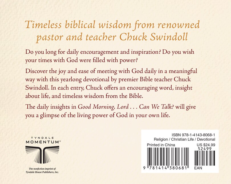Back cover_Good Morning, Lord . . . Can We Talk?