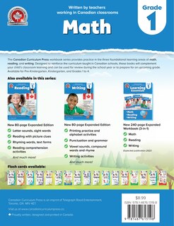 Back cover_Grade 1 Math Workbook - 80-Page Expanded Edition | Coding and Financial Literacy