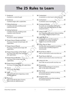 Sample content_Grammar & Punctuation, Grade 1 Teacher Resource