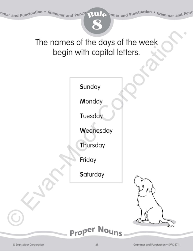 Sample content 2_Grammar & Punctuation, Grade 1 Teacher Resource