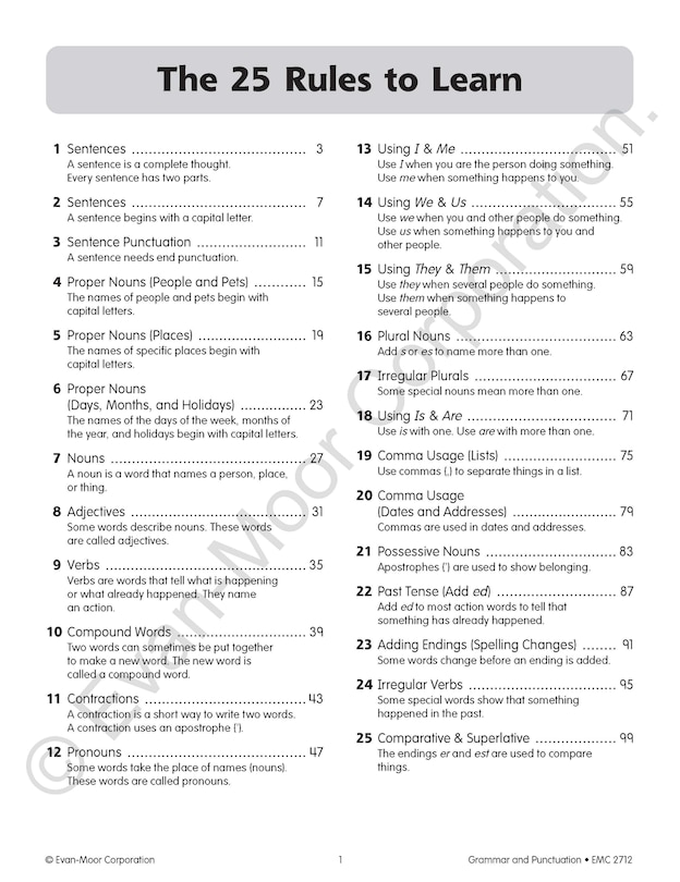 Sample content_Grammar & Punctuation, Grade 2 Teacher Resource