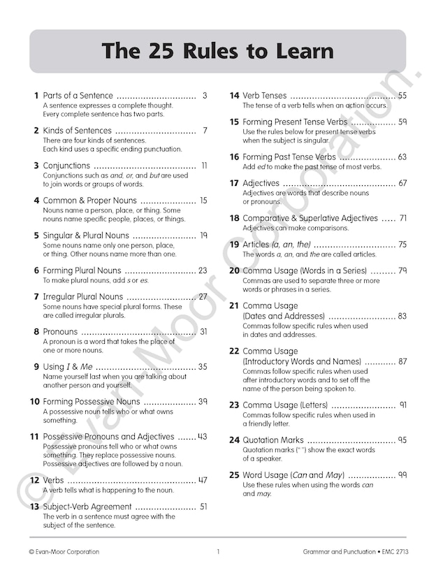 Sample content_Grammar & Punctuation, Grade 3 Teacher Resource