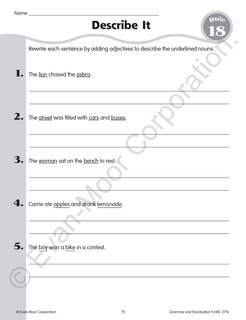 Sample content 3_Grammar & Punctuation, Grade 4 Teacher Resource