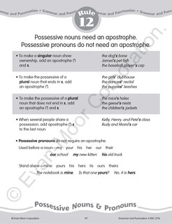 Sample content 2_Grammar & Punctuation, Grade 6 Teacher Resource