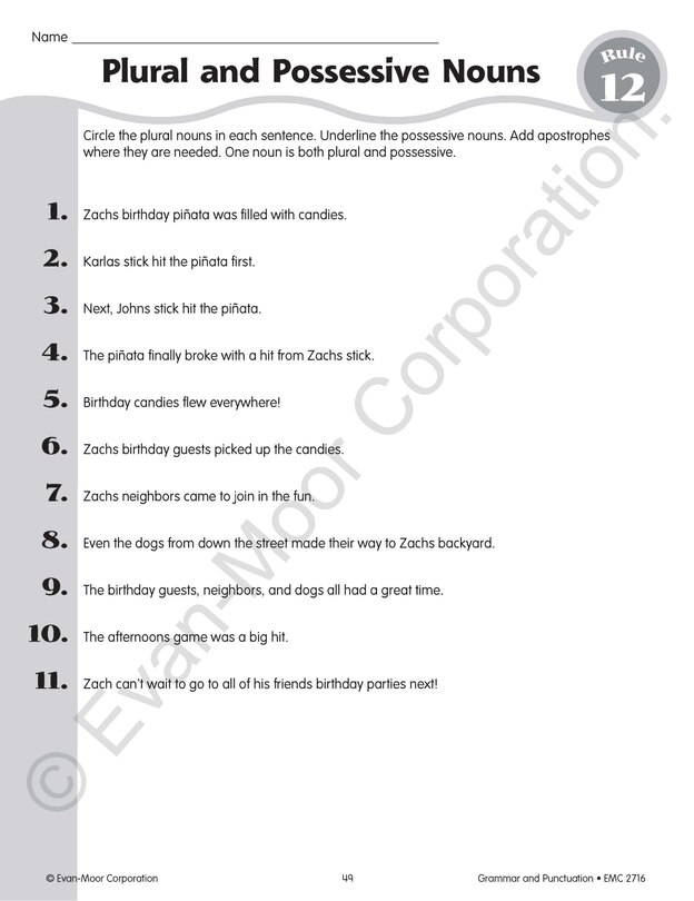Sample content 4_Grammar & Punctuation, Grade 6 Teacher Resource