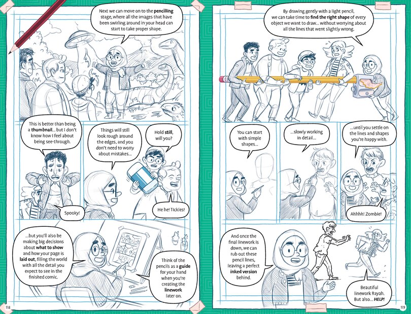 Sample content 4_Graphic Novel Builder: The illustrated guide to making your own comics