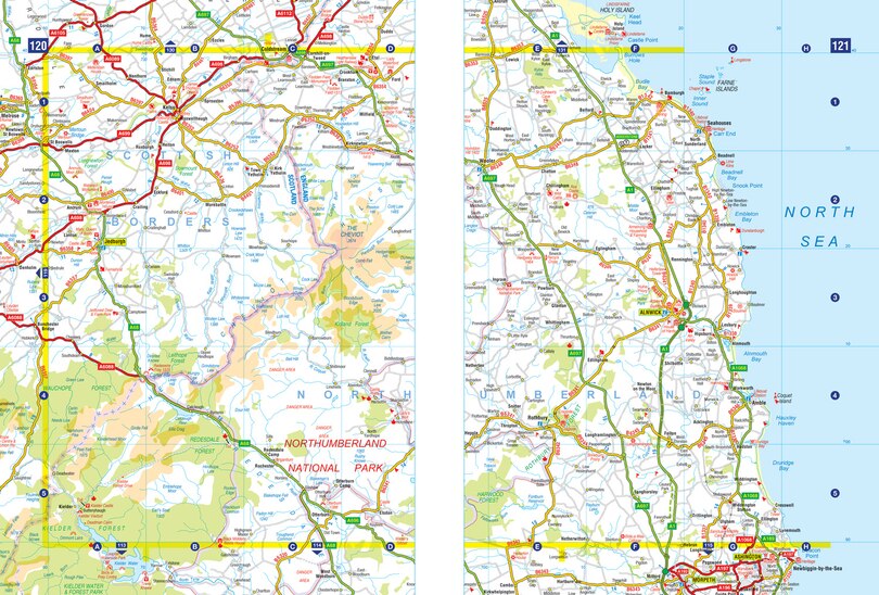 Sample content 2_Great Britain A-Z Handy Road Atlas 2026 (A5 Spiral)