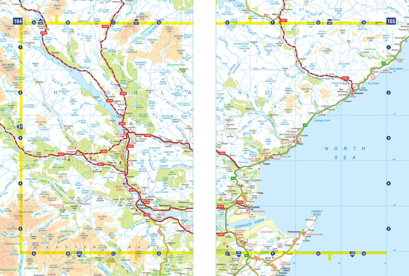 Sample content 3_Great Britain A-Z Handy Road Atlas 2026 (A5 Spiral)