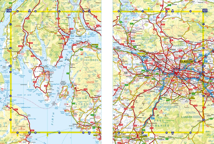 Sample content_Great Britain A-z Road Atlas 2022 (a4 Spiral)