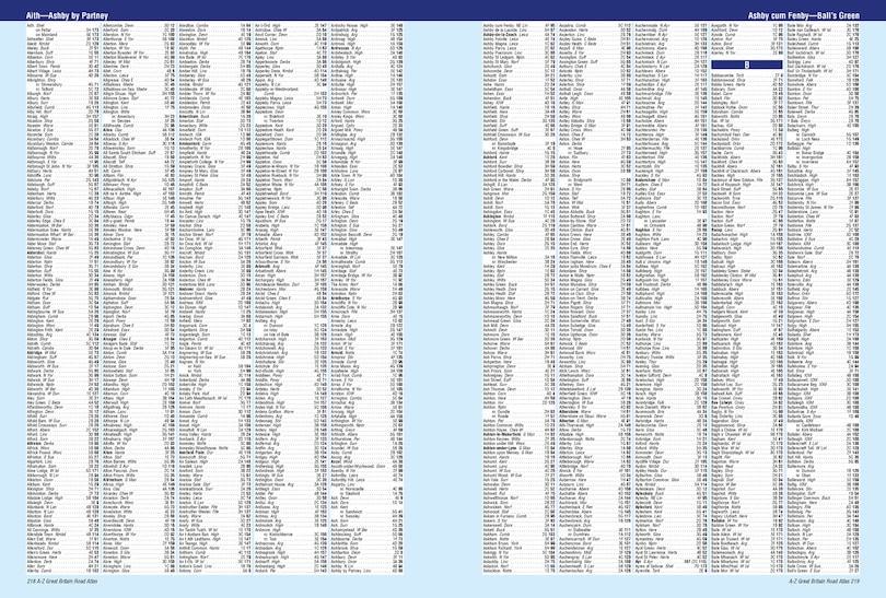 Sample content 4_Great Britain A-z Road Atlas 2022 (a4 Spiral)