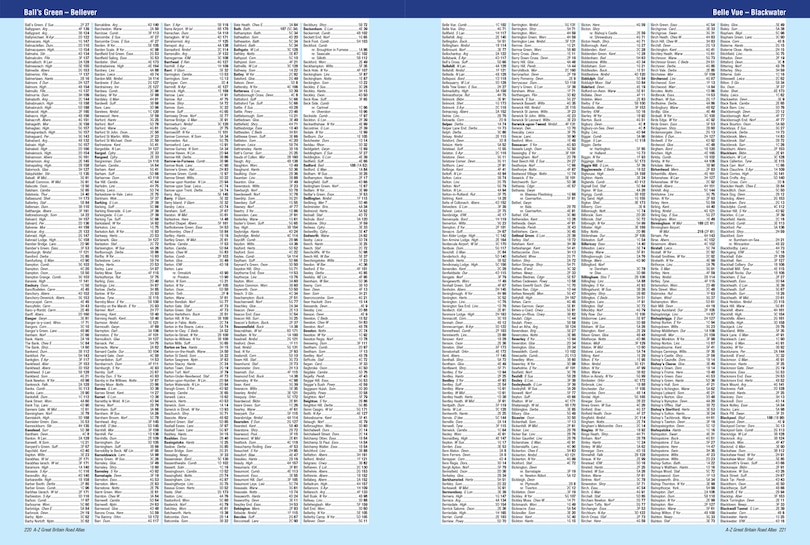 Aper&ccedil;u du contenu_Great Britain A-Z Road Atlas 2025 (A4 Spiral)