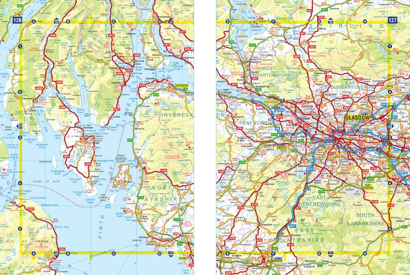 Aper&ccedil;u du contenu 4_Great Britain A-Z Road Atlas 2025 (A4 Spiral)