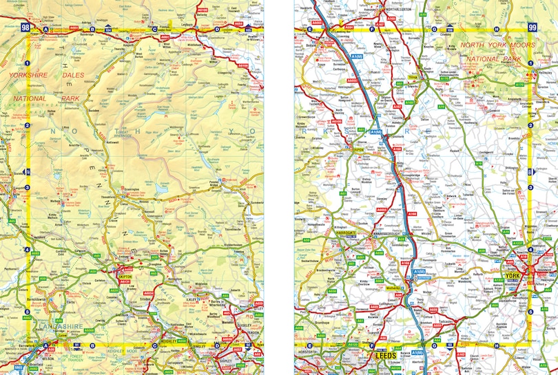 Sample content 2_Great Britain A-Z Road Atlas 2026 (A4 Spiral)
