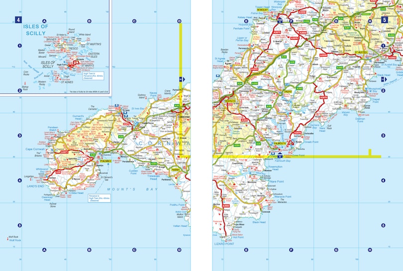 Aper&ccedil;u du contenu_Great Britain A-Z Road Atlas 2027 (A4 Spiral)