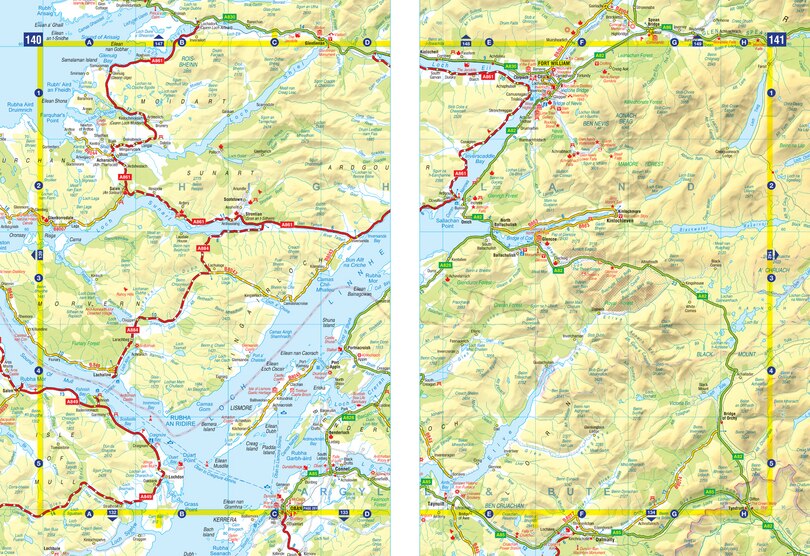 Aperçu du contenu 3_Great Britain A-Z Super Scale Road Atlas 2026 (A3 Spiral): Easy to read map of Great Britain in A3 size with spiral binding
