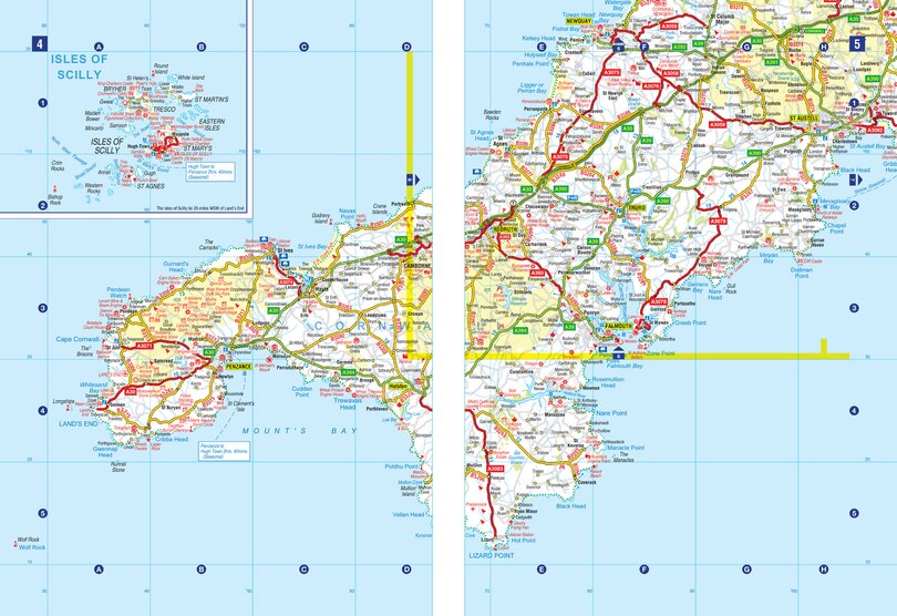Aperçu du contenu_Great Britain A-Z Super Scale Road Atlas 2027 (A3 Spiral)
