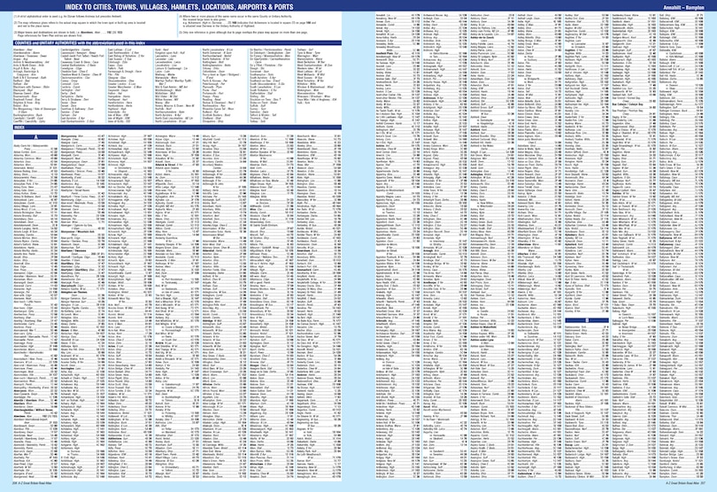 Aperçu du contenu 4_Great Britain A-Z Super Scale Road Atlas 2027 (A3 Spiral)