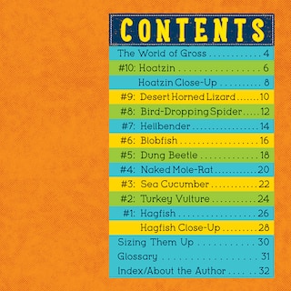 Table des matières_Grossest Animals (Wild World: Top 10)