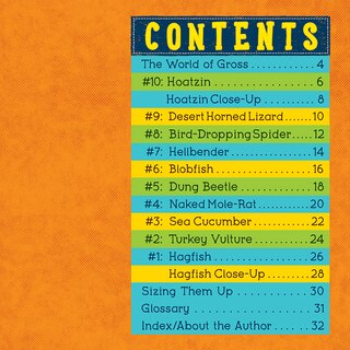 Table des matières_Grossest Animals (Wild World: Top 10)