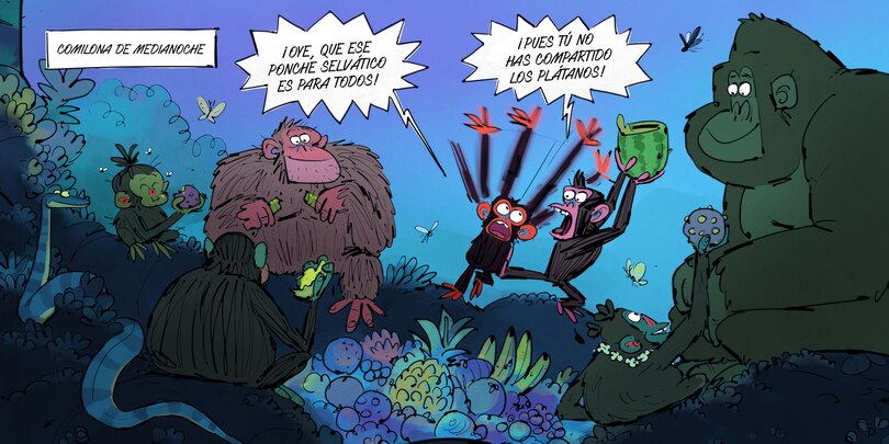 Aper&ccedil;u du contenu 2_Grumpy Monkey: &iexcl;Aqu&iacute; no duerme nadie! / Grumpy Monkey Up All Night