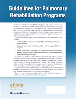 Back cover_Guidelines for Pulmonary Rehabilitation Programs