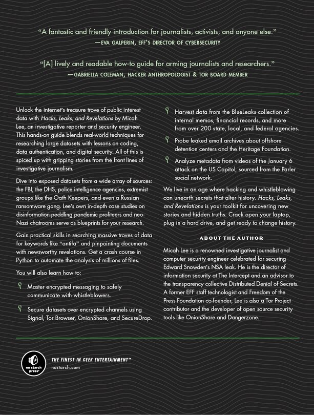 Back cover_Hacks, Leaks, and Revelations