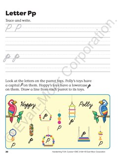 Sample content 3_Handwriting FUN! Cursive, Grade K - 6 Workbook