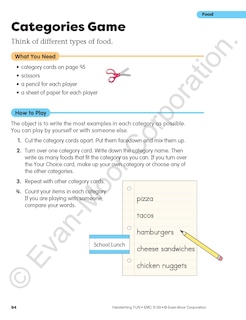 Aperçu du contenu 5_Handwriting FUN!, Grade K - 6 Workbook