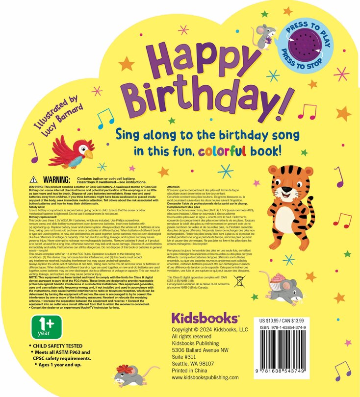 Back cover_Happy Birthday (Sing Along to the Song)
