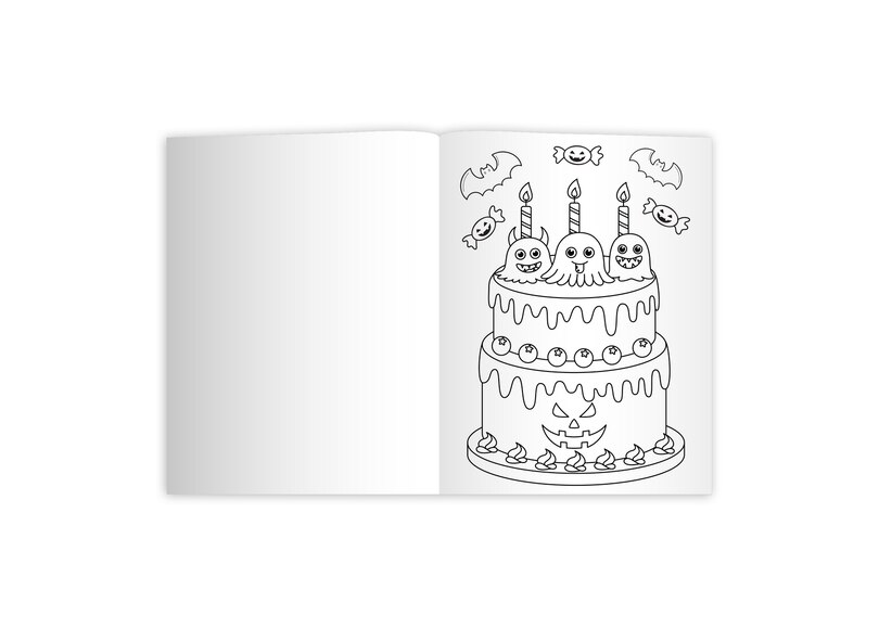 Aper&ccedil;u du contenu_Happy Halloween Colouring Book