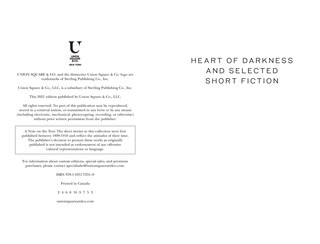 Aperçu du contenu_Heart of Darkness and Selected Short Fiction