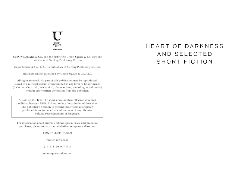 Aperçu du contenu_Heart of Darkness and Selected Short Fiction