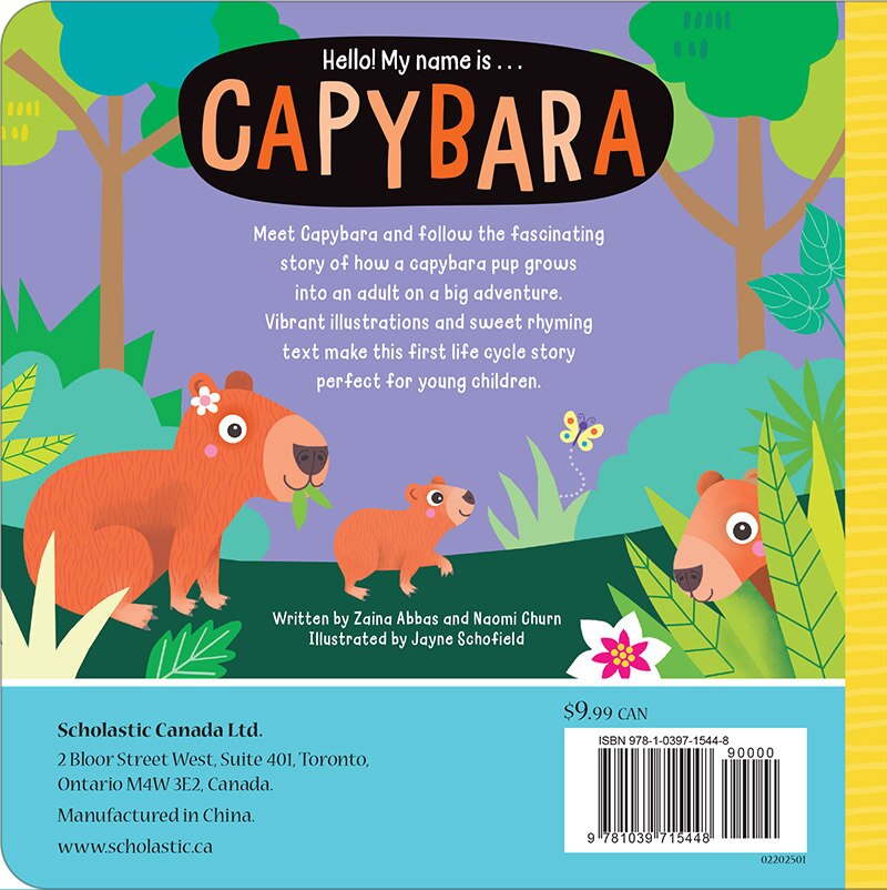 Back cover_Hello! My Name Is . . . Capybara