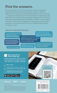Couverture arri&egrave;re_HelpFinder Bible NLT, Filament Enabled (Hardcover, Red Letter)