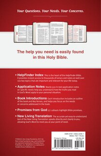 Back cover_HelpFinder Bible NLT (LeatherLike, Pink, Red Letter)
