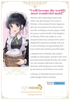 Back cover_Heroine? Saint? No, I'm an All-Works Maid (And Proud of It)! (Light Novel) Vol. 1