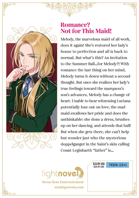 Back cover_Heroine? Saint? No, I'm an All-Works Maid (And Proud of It)! (Light Novel) Vol. 4