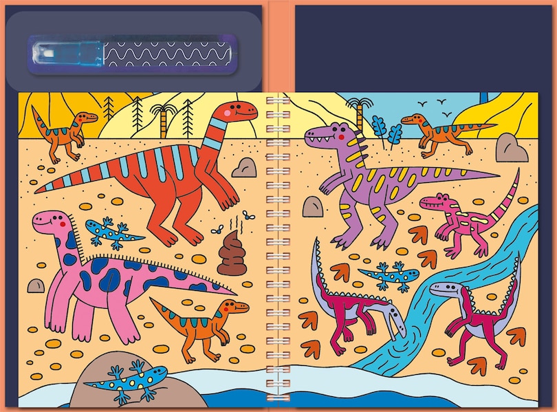 Sample content 5_HIDDEN WORLDWATER PAINTING DINOSAURS