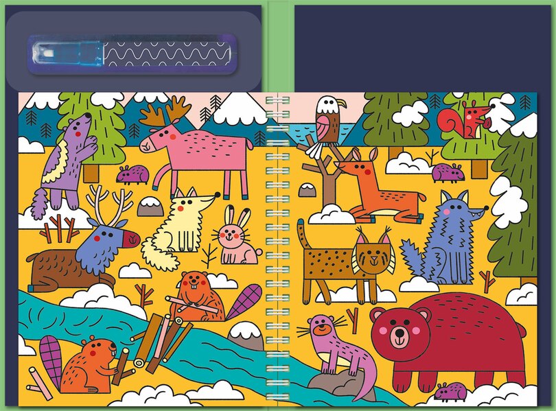 Aper&ccedil;u du contenu 2_HIDDEN WORLDWATER PAINTING LIVING FOREST