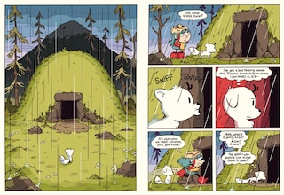 Sample content_Hilda and Twig Hide from the Rain