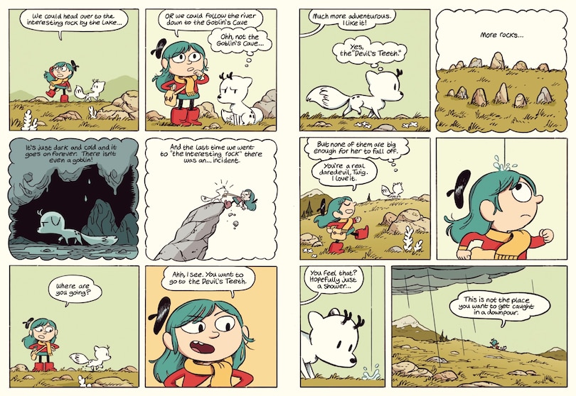 Sample content 2_Hilda and Twig Hide from the Rain