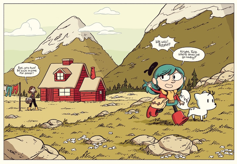 Sample content 3_Hilda and Twig Hide from the Rain