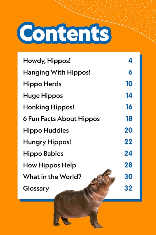 Aperçu du contenu 4_Hippos (National Geographic Kids Readers, Level 1)