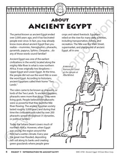 Aperçu du contenu 4_History Pockets: Ancient Egypt, Grade 4 - 6 Teacher Resource
