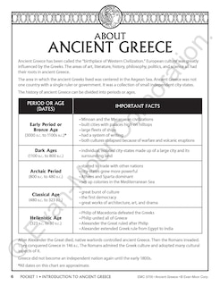 Sample content 3_History Pockets: Ancient Greece, Grade 4 - 6 Teacher Resource
