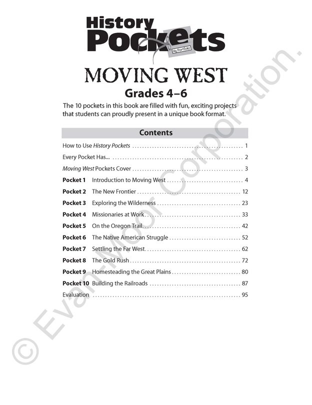 Sample content_History Pockets: Moving West, Grade 4 - 6 Teacher Resource