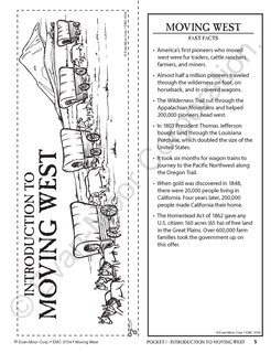 Sample content 3_History Pockets: Moving West, Grade 4 - 6 Teacher Resource