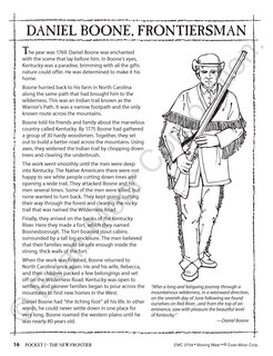 Sample content 4_History Pockets: Moving West, Grade 4 - 6 Teacher Resource