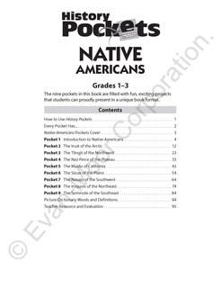 Sample content_History Pockets: Native Americans, Grade 1 - 3 Teacher Resource